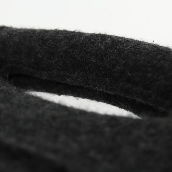 CHANEL Hip bag Hand Bag Wool Gray CC Auth bs18826 - Picture 6 of 16